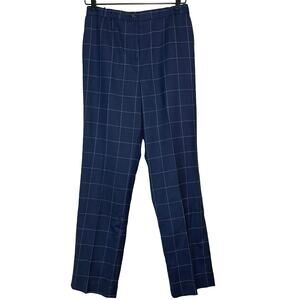 Pendleton Women’s Classic Straight 100% Wool Pants Navy Blue Size 6